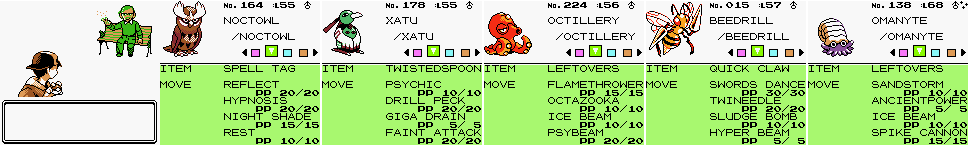 Elite 4 Doom's pokemon party