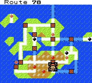 Route 78 as shown on the region map.