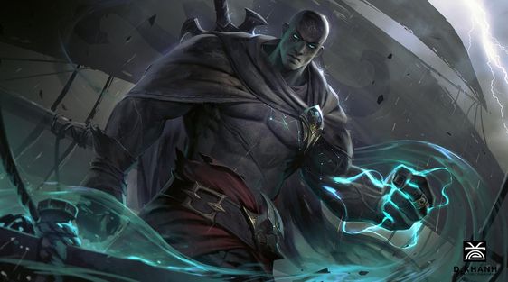 A storm giant casts a spell.